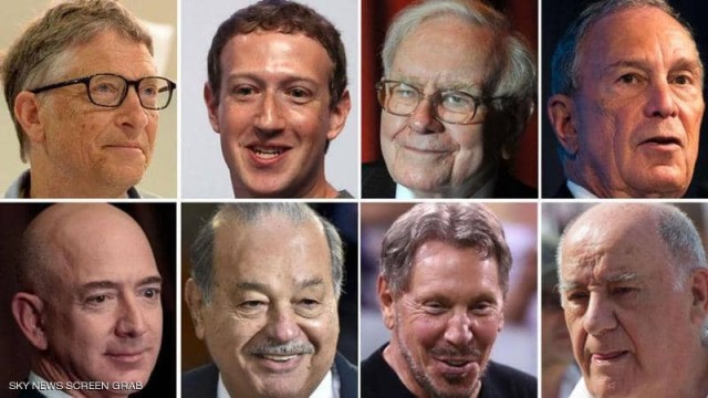تغير كبير في قائمة أكبر 10 أثرياء في العالم